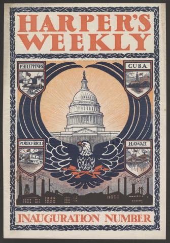 Cover of Harper’s Weekly magazine featuring the U.S. Capitol.