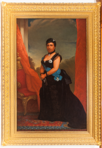 Oil painting of Queen Lili`uokalani