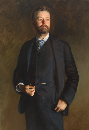Painting of Henry Cabot Lodge in a standing pose 