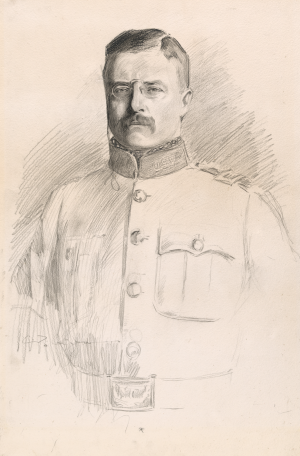 Graphite drawing of Theodore Roosevelt